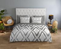 Good Morning Dekbedovertrek "grafische print" - Blauw - (240x200/220 cm) - Katoen