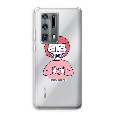 Hartje: Huawei P40 Pro Plus Transparant Hoesje