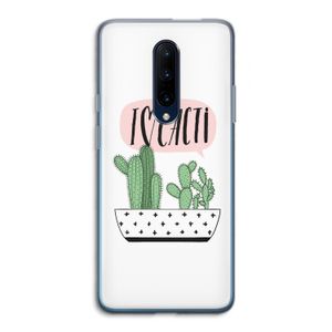 I love cacti: OnePlus 7 Pro Transparant Hoesje