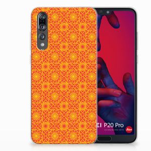 Huawei P20 Pro TPU bumper Batik Oranje