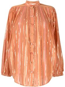 ZIMMERMANN blouse en coton mélangé à rayures - Orange