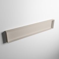 MONDIAZ EASY Nis 149,5x29,5cm in solid surface kleur Linen | Linen. 1 vak  geschikt voor in- of opbouw - thumbnail