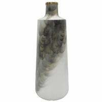 Vaas DKD Home Decor Metaal Tweekleurig Ijzer Modern (19 x 19 x 46 cm)