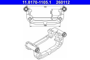 Houder, remklauw 11817011051