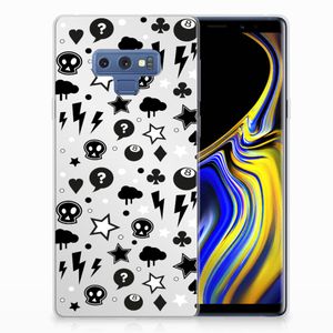 Silicone Back Case Samsung Galaxy Note 9 Silver Punk