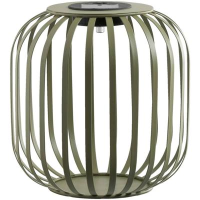 Leen Bakker - Solar Lantaarn Sem - 20,5xØ20 Cm - Metaal - Groen