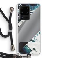 Golven: Samsung Galaxy S20 Ultra Transparant Hoesje met koord