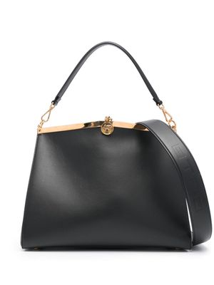 ETRO grand sac porté épaule Vela en cuir - Noir
