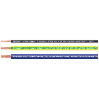 HELU 11019405-100 Enkele ader H07V2-K 1 x 1.50 mm² Zwart 100 m
