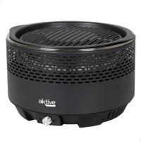 Barbecue Draagbare Aktive Rond Rook-vrij Zwart Ø 34 cm