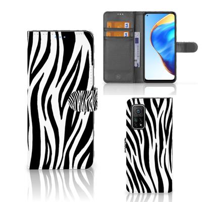 Xiaomi Mi 10T Pro | Mi 10T | Telefoonhoesje | Met pasjeshouder | Zebra