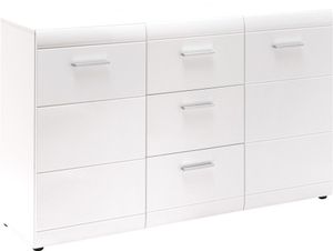 Dressoir Adana 144 cm breed - hoogglans wit