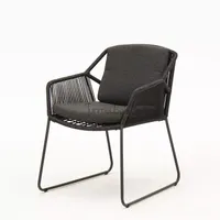 Tuinstoel Accor met 2 kussens - antraciet | 4 Seasons Outdoor