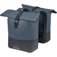 Basil dubbele tas cove 28-32l marineblauw/zwart