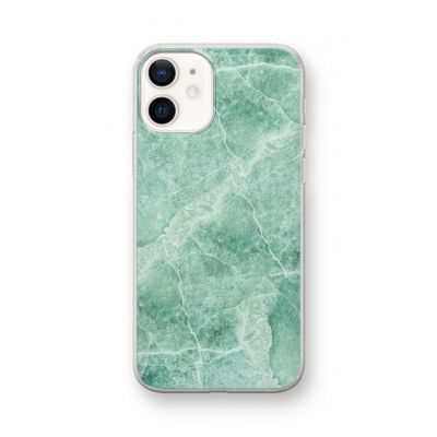Groen marmer: iPhone 12 mini Transparant Hoesje