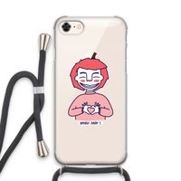 Hartje: iPhone 8 Transparant Hoesje met koord