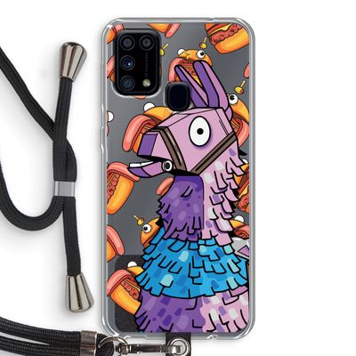 Loot Burger: Samsung Galaxy M31 Transparant Hoesje met koord