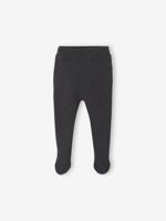Babybroek met voetjes antraciet