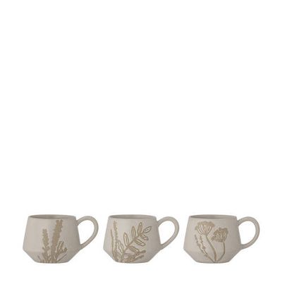 Bloomingville mok Primrose (ø 10,5 cm) (set van 3)