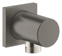 Aansluitbocht GROHE Rainshower Vierkant, Hard Graphite Geborsteld