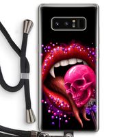 Dodelijk zoet: Samsung Galaxy Note 8 Transparant Hoesje met koord