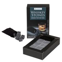 Whisky Stenen - Whiskey Stones - Zwart - In Geschenkzakje (6st) Whisky Stenen - Whiskey Stones - Zwart - In Geschenkzakje (6st)