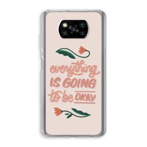 Optimistic flower girl: Xiaomi Poco X3 Pro Transparant Hoesje