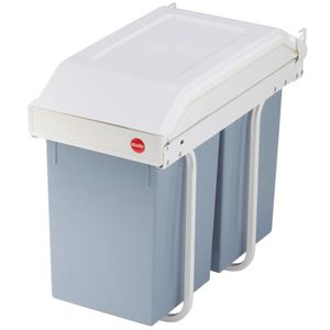 Hailo inbouw afvalemmer multi-box duo maat l 2x14 l crème 3659-001