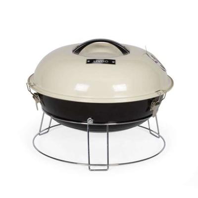 Draagbare houtskoolbarbecue - LIVOO - DOC301 - Champagne en zwart