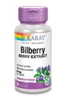 Solaray Bilberry blauwe bosbes 60mg (60 vega caps) - thumbnail