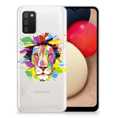 Samsung Galaxy A02s Telefoonhoesje met Naam Lion Color Samsung Galaxy A02s Telefoonhoesje met Naam Lion Color