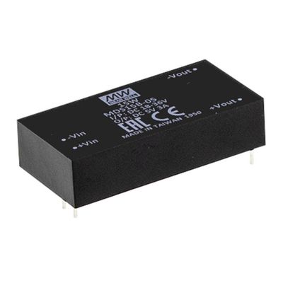 MEAN WELL MDS15B-15 DC/DC-converter 24 V 15 V 1 A 15 W Aantal uitgangen: 1 x Inhoud 1 stuk(s)