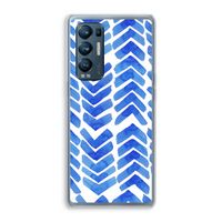 Blauwe pijlen: Oppo Find X3 Neo Transparant Hoesje