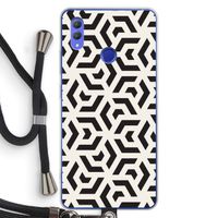 Crazy pattern: Honor Note 10 Transparant Hoesje met koord