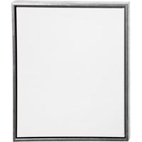 Creativ Company Canvas met lijst, afm 50x60 cm, 360 gr, antiek zilver, wit, 1 stuk
