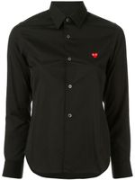 Comme Des Garçons chemise à logo brodé - Noir - thumbnail