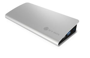 ICY BOX IB-DK2408-C Bedraad USB 3.2 Gen 1 (3.1 Gen 1) Type-C Zwart, Zilver