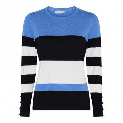 micha - Blauw | Dames | Trui | Blauw | XXL | regular | Kamst mode