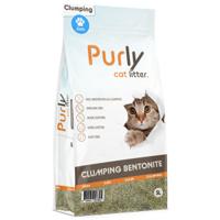 Purly Clumping bentoniet kattenbakvulling Natural 3 x 5 liter