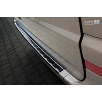 Zwart RVS Bumper beschermer passend voor Mercedes Vito / Viano 2003-2014 'Ribs' AV245006