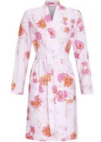 Ringella dames dunne badjas - Pink rose