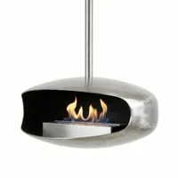 Staal UFO-50 plafond-hangend | Hein & Haugaard | Plafond bio-ethanol haard | Staal