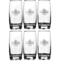 Urban Living longdrinkglazen Comptoir - gedecoreerd glas - 9x stuks - 390 ml