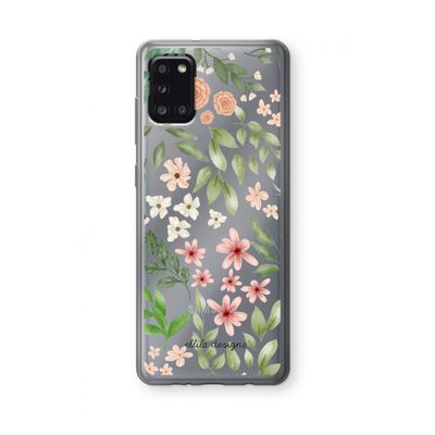 Botanical sweet flower heaven: Samsung Galaxy A31 Transparant Hoesje