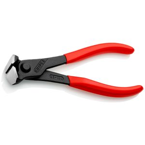 Knipex Voorsnijtang zwart geatramenteerd met kunststof bekleed 160 mm - 6801160