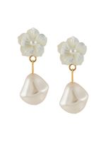 Jennifer Behr boucles d'oreilles pendantes Mina - Blanc