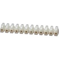 TRU COMPONENTS Kroonsteen Flexibel: 0.75-2.5 mm² Massief: 0.75-2.5 mm² Aantal polen: 12 Wit 1 stuk(s) - thumbnail