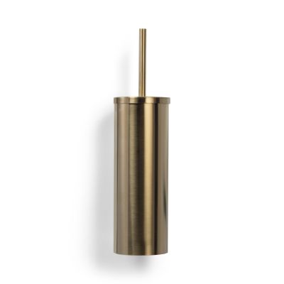 Toiletborstel set Blue Label Vida | Wandmontage | Incl.Wandhouder | Messing | Geborsteld goud PVD