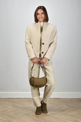 Isabel Marant jas Dyogo MA0459FA-B1D03I ecru