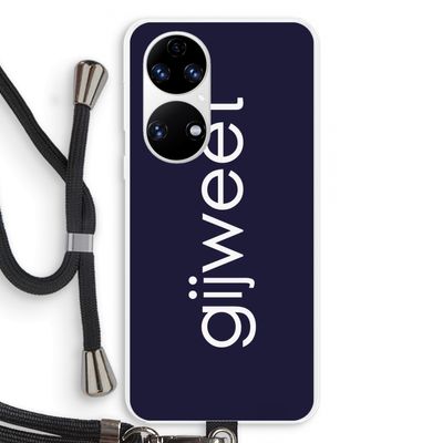 Gijweet: Huawei P50 Transparant Hoesje met koord